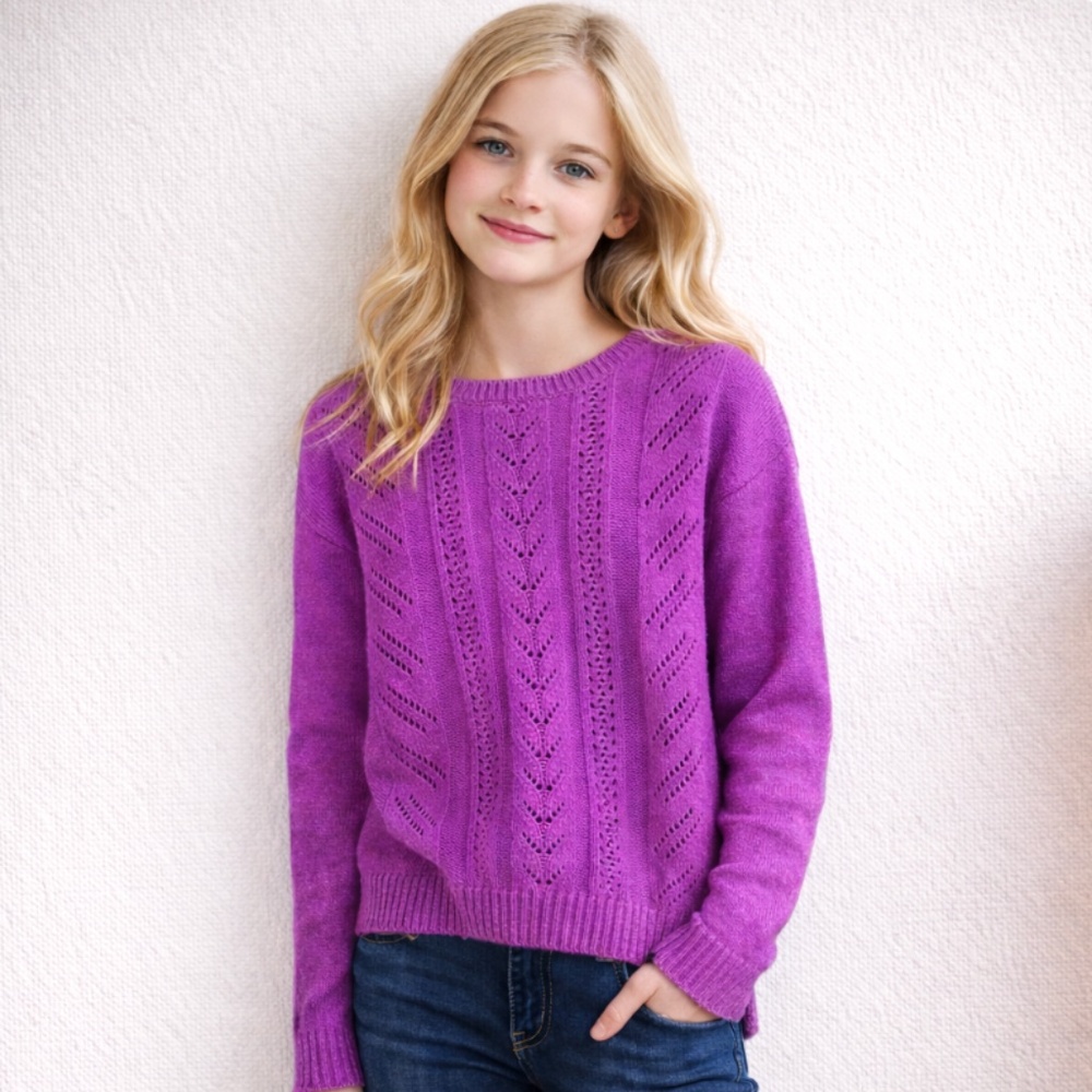 PLACE GIRL'S LONG SLEEVE SWEATER SIZE 10 - 12